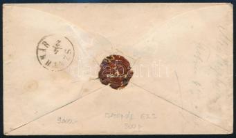 ~1863 5kr díjjegyes boríték "KASCHA(U)" - "SZATHMÁR" (9.000)