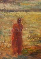 Jelzés nélkül: Naplemente. Olaj, vászon. Hátoldalán Gulácsy Lajos 1926 felirattal. Dekoratív, antik,...