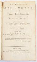 [Ignaz Aurelius Fessler/Fesserl Ignác Aurél (1756-1839)] J. A. Fesserl: Die Geschichte der Ungern und ihrer Landsassen. Vierter Theil: Die Ungern unter Königen aus verschiedenen Häusern. Zweyter Band. Erzählet von - -. Leipzig, 1816, Johann Friedrich Gleditsch, 2+XXVI+2+1272 p. + 1 (kihajtható, részben színezett rézmetszetű térkép: Situations Charte von der Schlacht bei Mohács) t. Német nyelven. Korabeli félbőr-kötés, festett lapélekkel, kopott borítóval, szakadt térképpel, néhány lapon kis szakadással (185-194 p), kissé foltos lapokkal.