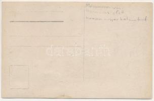 Hosszúmező, Dolho Pole, Campulung la Tisa (Máramaros); vasúti katasztrófa, mozdony maradványok / tra...