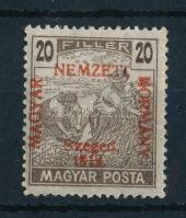 Szeged 1919 Magyar Posta 20f Bodor vizsgálójellel (35.000)