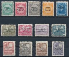 Fiume 1919/20 Mi 74-85 (I-II) + 97 (Mi EUR 321.- , Sassone 565.-)