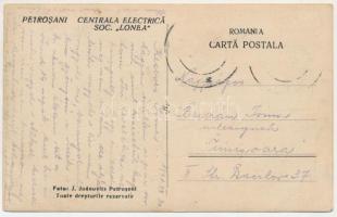 1931 Petrozsény, Petrosani; Centrala Electrica Soc. "Lonea" / Lónya villanytelep / electri...