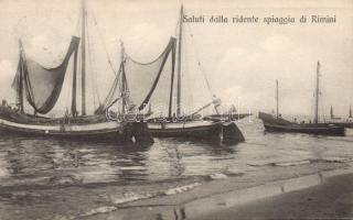 Rimini harbour yachts