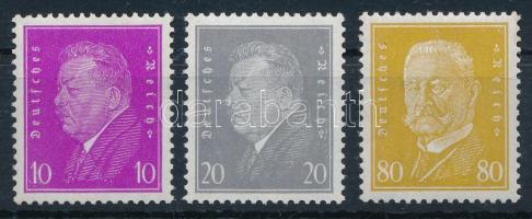 Deutsches Reich 1930 Elnökök sor Mi 435-437 (Mi EUR 180.-)