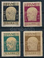 Fiume 1920 Mi 107-110 (Mi EUR 205, Sassone: 310.-)