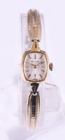 Bulova aranyozott női karóra, mechanikus, nem működik, 2x1,5 cm