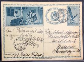 1871-1950 40 db használatlan és futott magyar díjjegyes levelezőlap, levél berakóban