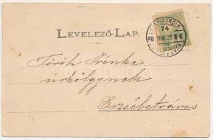 1902 Dés, Dej; M. kir. állami főgimnázium. Galócsi S. kiadása / grammar school + "NAGY-KÁROLY -...