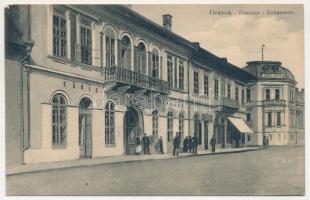 Orsova, Dunasor, Magyar király szálloda. Grieser Mátyás kiadása / Donauzeile, König Ungarn Hotel / street, hotel (EK)