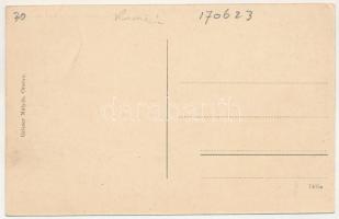 Orsova, Dunasor, Magyar király szálloda. Grieser Mátyás kiadása / Donauzeile, König Ungarn Hotel / s...