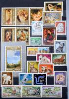 1967-1977 Összeállítás sorokkal, blokkokkal, 17 db A/4-es berakólapon