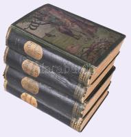 Karl May: Winnetou I-IV. köt. Rote Gentleman (Német nyelven). Freiburg, évszám nincs, Friedrich Ernst Fehsenfeld. Kiadói kopott, egészvászon-kötések. Több oldal foltos