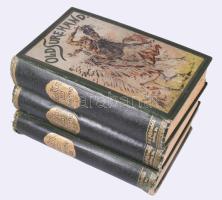 Karl May: Old Surehand I-III. köt. (Német nyelven). Freiburg, évszám nincs, Friedrich Ernst Fehsenfeld. Kiadói kopott, egészvászon-kötések. Több oldal foltos