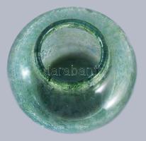 Karcag Berekfürdői fátyolüveg váza. Hibátlan, m: 12,5 cm