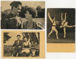 12 db MODERN motívum képeslap: magyar színészek és színésznők / 12 MODERN motive postcards: Hungarian actors and actresses