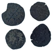 1458-1490 k. Denár Ag "I. Mátyás" (4x) T:VF-F, patina, kitörés
Hungary cca 1458-1490. Den...