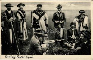 Hortobágy, Pásztor tűznél, magyar folklór (EK)