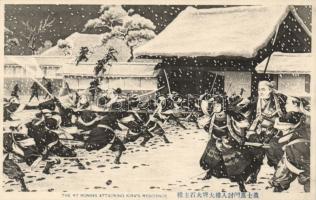 The 47 Ronins attacking Kira´s Residence