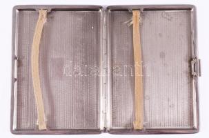 Cigarettatárca, fém, 8x11 cm