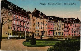 1922 Pöstyén, Pistyan, Piestany; Thermia Palace szálloda / spa hotel (szakadás / tear)