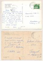 Balatonalmádi, Tulipán szálloda és bisztrója - 2 db MODERN képeslap (Képzőművészeti Alap Kiadóvállal...