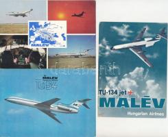 MALÉV - 3 db MODERN reklám képeslap / 3 MODERN advertising postcards: Hungarian Airlines