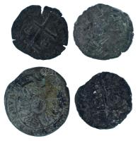 Vegyes, 4db-os középkori és/vagy koraújkori Ag/billon érmetétel T:VF-VG
4pcs mixed lot of medieval ...