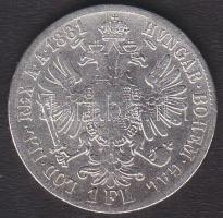 Ausztria 1881. 1Fl Ag T:3/3+