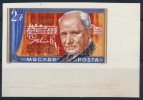 1970 Lehár Ferenc vágott ívsarki bélyeg