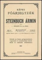 Képes főárjegyzék. Steinbuch Ármin, ezelőtt Wolff F. A. és Fiai gyárak az összes gyógyszerészeti, vegyészeti és természettani készülékek és eszközök előállítására. Az 1923-ban kiadott árjegyzék hasonmás kiadása. Bp., 2000, Galenus, 142+[2] p. Kiadói papírkötés. Megjelent 2000 példányban.