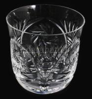 Bereg Crystal 6 darabos whiskey pohár szett, eredeti dobozában, hibátlan, m:8 cm