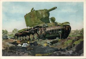 Military WWII Destroyed Russian Panzer s: A. Lüdeck