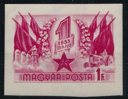 1953 Május 1. vágott bélyeg