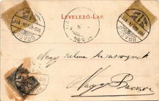1903 Brassó, Kronstadt, Brasov; M. kir. állami főreáliskola / Kgl. ung. Staats-Oberrealschule / gram...
