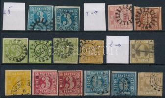 Német államok - Bajorország kis tétel stecklapon (Mi EUR ~500.-)