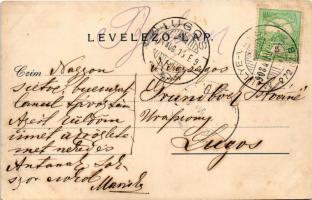 1908 Facset, Facsád, Faget; Adóhivatal. Deutsch Műintézete (Brád) kiadása / tax office + "M. IL...