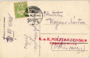 1916 Máramarossziget, Sighetu Marmatiei; Református templom, hősök szobra. Wizner és Dávid kiadása /...