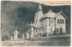 1915 Menyháza, Monyásza, Moneasa; Özv. Andrényi Károlyné villája. Kerpel Izsó kiadása / villa (Rb)