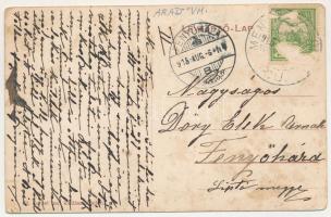 1915 Menyháza, Monyásza, Moneasa; Özv. Andrényi Károlyné villája. Kerpel Izsó kiadása / villa (Rb)