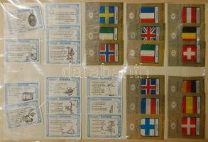 5 db óriás gyufacímke + 28 finn és angol sorozat