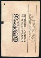 Schwinn-Csepel kerékpár kezelési és használati útmutató, kiadói tűzött papírkötés, kissé viseltes állapotban, 44 p.