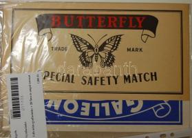 5 db óriás gyufacímke + 28 finn és angol sorozat