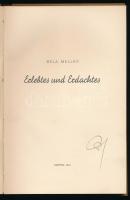 Meller, Béla: Erlebtes und Erdachtes. Sopron, 1937, Röttig-Romwalter-ny., 166+[2] p. Német nyelven. ...