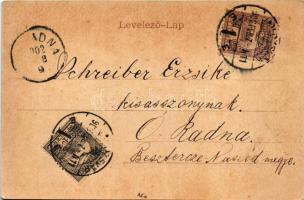 1902 Kolozsvár, Cluj; M. Kir. Felsőbb leány iskola / girl school (EK)