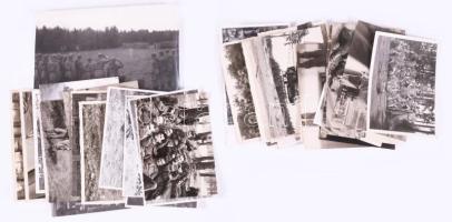 45 darab német katonafotó, vegyes méretben