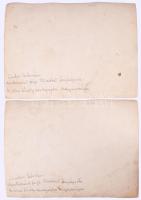 cca 1930-1940 III. Viktor Emánuel olasz király vendégségben Magyarországon. 2 darab fotó. A hátsó fo...