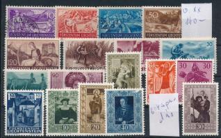 Liechtensein kis tétel stecklapon (Mi EUR 140.-)