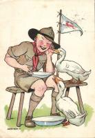 Scout with ducks s: Márton (EK)