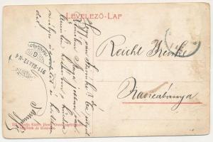 1911 Bozovics, Bozovici; Oberer Wasserfall der Corinini Quelle, Hotel Stanoilovits &amp; Almajan...